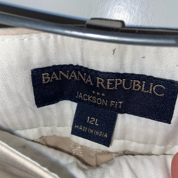 Banana Republic Jackson Fit Khaki Pants 12L-SOLD - Picture 3 of 10